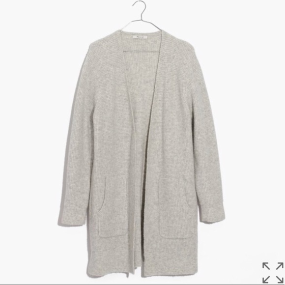 Madewell Sweaters - NEW Madewell Waffle Stitch Cardigan Sweater Sz M